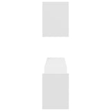 NNEVL Wall Shelves 2 pcs White 100x15x20 cm Chipboard