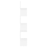 NNEVL Wall Corner Shelf White 20x20x127.5 cm Engineered Wood