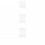 NNEVL Wall Corner Shelf White 20x20x127.5 cm Engineered Wood