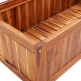 NNEVL Raised Bed with Trellis 85x38x150 cm Solid Acacia Wood