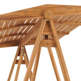 NNEVL Swing Bench 170 cm Solid Teak Wood