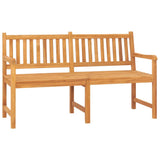 NNEVL 3-Seater Garden Bench with Table 150 cm Solid Teak Wood
