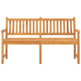 NNEVL 3-Seater Garden Bench with Table 150 cm Solid Teak Wood