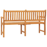 NNEVL 3-Seater Garden Bench with Table 150 cm Solid Teak Wood