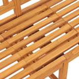 NNEVL 3-Seater Garden Bench with Table 150 cm Solid Teak Wood