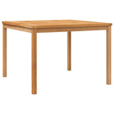 NNEVL Garden Dining Table 110x110x77 cm Solid Teak Wood