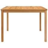 NNEVL Garden Dining Table 110x110x77 cm Solid Teak Wood