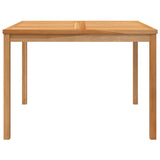 NNEVL Garden Dining Table 110x110x77 cm Solid Teak Wood