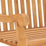NNEVL Garden Bench 114 cm Solid Teak Wood
