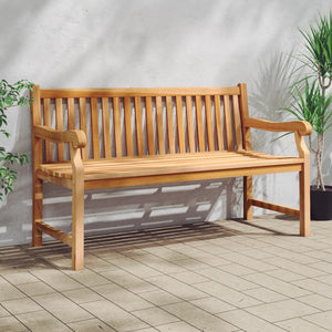 NNEVL Garden Bench 150 cm Solid Teak Wood