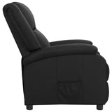 NNEVL Recliner Chair Black Real Leather