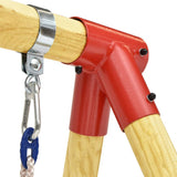 NNEVL Swing Set 230x130x166 cm Solid Pinewood