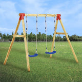 NNEVL Swing Set 230x130x166 cm Solid Pinewood