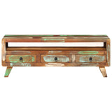 NNEVL TV Cabinet Multicolour 110x30x40 cm Solid Reclaimed Wood