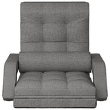 NNEVL Folding Floor Chair with Bed Function Light Grey Fabric