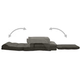 NNEVL Folding Floor Chair with Bed Function Dark Grey Fabric