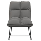 NNEVL Leisure Chair with Metal Frame Light Grey Velvet
