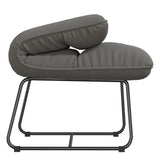 NNEVL Leisure Chair with Metal Frame Light Grey Velvet