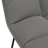 NNEVL Leisure Chair with Metal Frame Light Grey Velvet