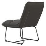 NNEVL Leisure Chair with Metal Frame Dark Grey Velvet