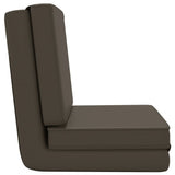 NNEVL Folding Floor Chair Anthracite Faux Leather
