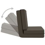 NNEVL Folding Floor Chair Anthracite Faux Leather