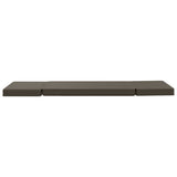 NNEVL Folding Floor Chair Anthracite Faux Leather