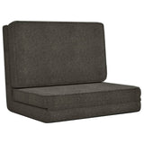 NNEVL Folding Floor Chair Dark Grey Fabric
