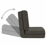 NNEVL Folding Floor Chair Dark Grey Fabric