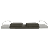 NNEVL Folding Floor Chair Dark Grey Fabric