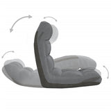 NNEVL Folding Floor Chair Light Grey Fabric