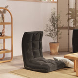 NNEVL Folding Floor Chair Black Fabric