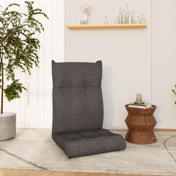NNEVL Folding Floor Chair Dark Grey Fabric