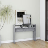 NNEVL Console Table Concrete Grey 105x30x80 cm Chipboard