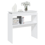 NNEVL Console Table White 80x30x80 cm Chipboard