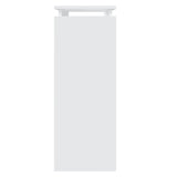 NNEVL Console Table White 80x30x80 cm Chipboard