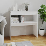 NNEVL Console Table White 80x30x80 cm Chipboard