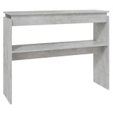 NNEVL Console Table Concrete Grey 102x30x80 cm Chipboard