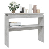 NNEVL Console Table Concrete Grey 102x30x80 cm Chipboard