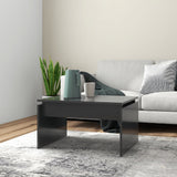 NNEVL Coffee Table Grey 68x50x38 cm Chipboard