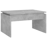 NNEVL Coffee Table Concrete Grey 68x50x38 cm Chipboard