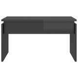NNEVL Coffee Table High Gloss Grey 68x50x38 cm Chipboard