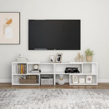 NNEVL TV Cabinet White 149x30x52 cm Chipboard