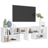 NNEVL TV Cabinet White 149x30x52 cm Chipboard