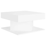 NNEVL Coffee Table White 57x57x30 cm Chipboard