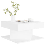 NNEVL Coffee Table White 57x57x30 cm Chipboard