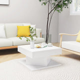 NNEVL Coffee Table White 57x57x30 cm Chipboard