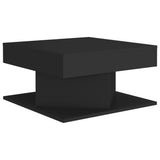 NNEVL Coffee Table Black 57x57x30 cm Chipboard