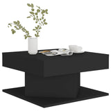 NNEVL Coffee Table Black 57x57x30 cm Chipboard