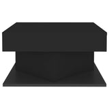 NNEVL Coffee Table Black 57x57x30 cm Chipboard